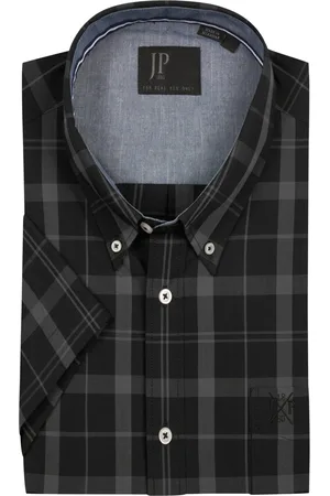 JP 1880 Kariertes Kurzarmhemd mit Ausputz, Modern Fit