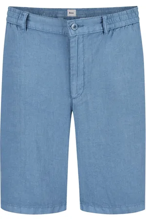 Brax Leinen-Bermudas mit elastischem Bund, Modern Fit