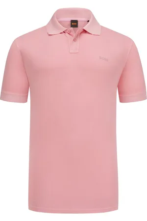 HUGO BOSS Piqué-Poloshirt mit gummierten Logo