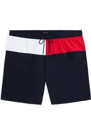 Tommy Hilfiger Badehose in Logofarben mit softem Mesh-Futter, Regular Fit