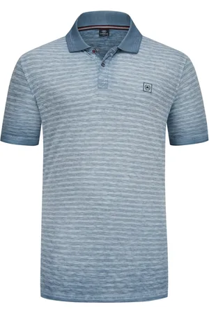 Lerros Gestreiftes Jersey-Poloshirt mit Logo-Patch