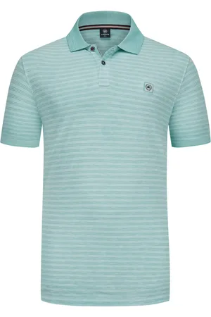 Lerros Gestreiftes Jersey-Poloshirt mit Logo-Patch