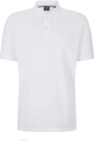 HUGO BOSS Unifarbenes Piqué-Poloshirt mit kleiner Label-Stickerei
