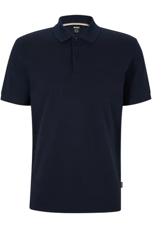 HUGO BOSS Unifarbenes Piqué-Poloshirt mit kleiner Label-Stickerei