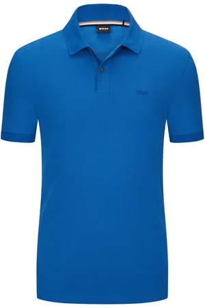 HUGO BOSS Unifarbenes Piqué-Poloshirt mit kleiner Label-Stickerei