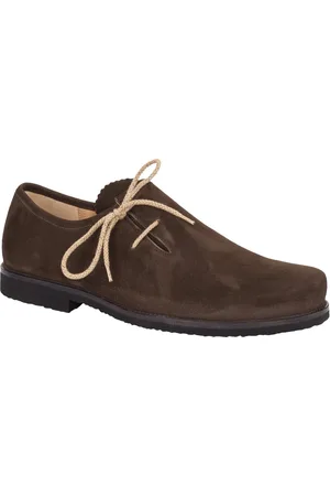 Dirndl + Bua Geschnürter Trachtenschuh mit Kreppsohle