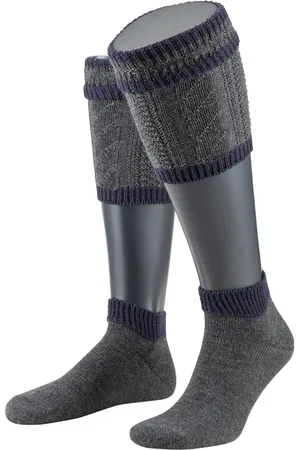 LUSANA Set aus Wadenwärmer und Trachtenstrümpfen