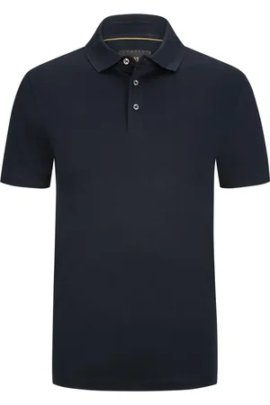 HUGO BOSS Jersey Poloshirt aus Baumwolle mit Perlmuttknöpfen