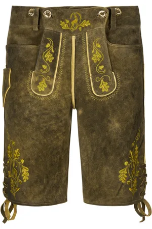 Meindl Lederhose Nockerberg aus Hirschleder mit Zierstitching