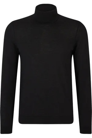 HUGO BOSS Unifarbener Rollkragenpullover aus Baumwolle