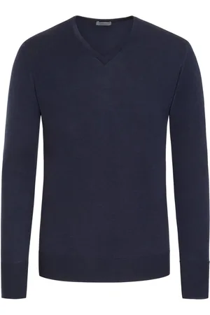 JOHN SMEDLEY Pullover aus reiner Schurwolle, V-Neck
