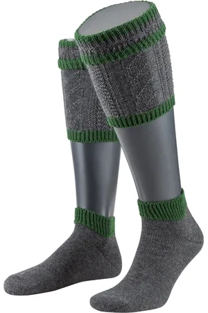 LUSANA Set aus Wadenwärmer und Trachtenstrümpfen