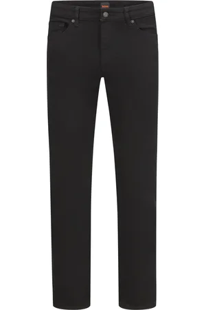 HUGO BOSS Schwarze Jeans Delaware mit Stretchanteil, Slim Fit