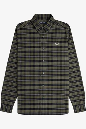 Fred Perry Hemd mit Karomuster und Logo-Stickerei