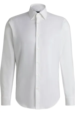 HUGO BOSS Strukturiertes Stretch-Hemd, Regular Fit
