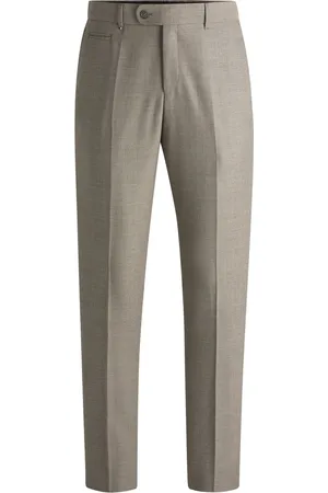 HUGO BOSS Baukastenhose aus Schurwolle, Slim Fit