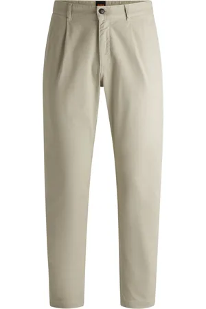 HUGO BOSS Chino mit Bundfalte, Relaxed Fit