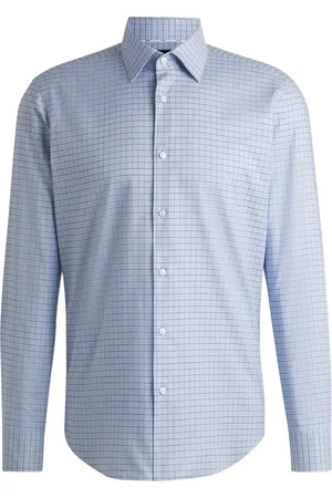 HUGO BOSS Hemd mit Karomuster und Stretchanteil, Regular Fit