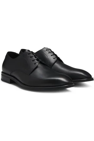 HUGO BOSS Business-Schnürer aus weichem Kalbleder in Derby-Form