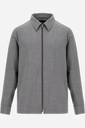 HERNO Overshirt in melierter Optik aus einem Wollgemisch