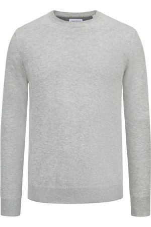 Tom Rusborg Pullover mit O-Neck aus Baumwoll-Seiden-Mix