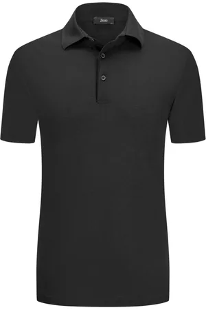 HERNO Unifarbenes Poloshirt in Jersey-Qualität