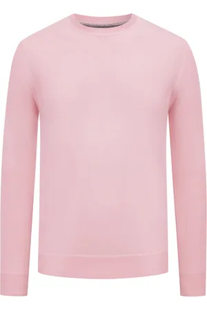 Tom Rusborg Pullover mit O-Neck aus Baumwoll-Seiden-Mix