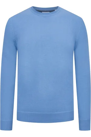 Tom Rusborg Pullover mit O-Neck aus Baumwoll-Seiden-Mix