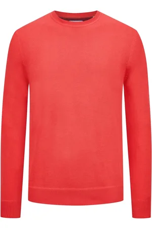 Tom Rusborg Pullover mit O-Neck aus Baumwoll-Seiden-Mix