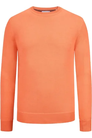 Tom Rusborg Pullover mit O-Neck aus Baumwoll-Seiden-Mix