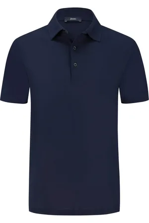 HERNO Unifarbenes Poloshirt in Jersey-Qualität