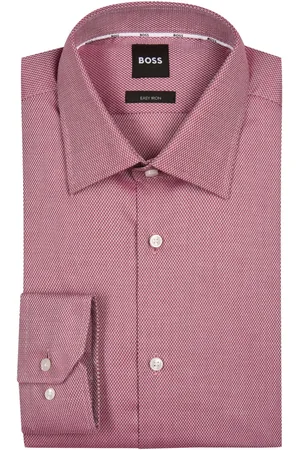HUGO BOSS Strukturiertes Stretch-Hemd, Regular Fit