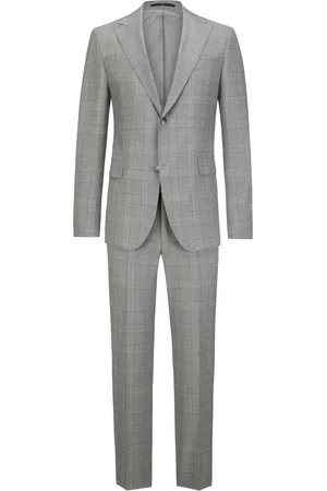 Dressler Karierter Anzug mit Stretch, Regular Fit