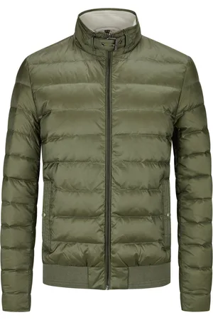 Belstaff Gesteppte Daunenjacke mit Riegelverschluss am Stehkragen