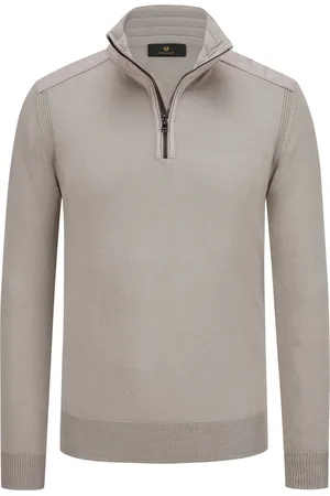 Belstaff Troyer Kilmington aus Merinowolle mit Nylon-Einsätzen