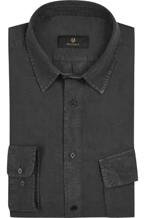 Belstaff Leinenhemd in Washed-Optik mit Brusttatsche