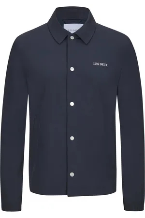 Les Deux Legeres Stretch-Overshirt mit Druckknopfleiste