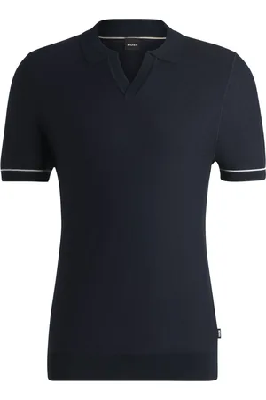 HUGO BOSS Poloshirt mit Lyocell-Anteil und Reiskorn-Struktur