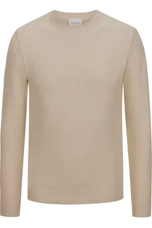 Profuomo Feinstrick-Pullover mit Reiskorn-Struktur