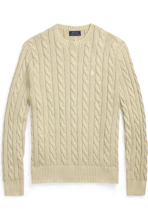 Ralph Lauren Zopfstrick-Pullover aus Garment Dyed-Baumwolle