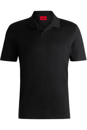 HUGO BOSS Poloshirt aus Baumwolle mit Resortkragen, Slim Fit