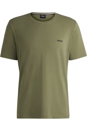 HUGO BOSS Homewear T-Shirt in Jersey-Qualität mit Label-Stickerei