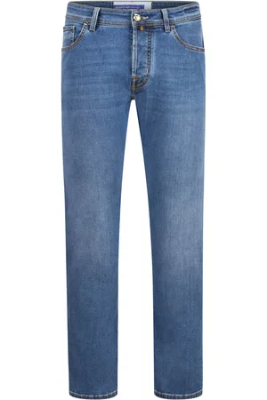 Jacob Cohen Jeans Bard mit Kontrastnähten und Lyocell, Slim Fit