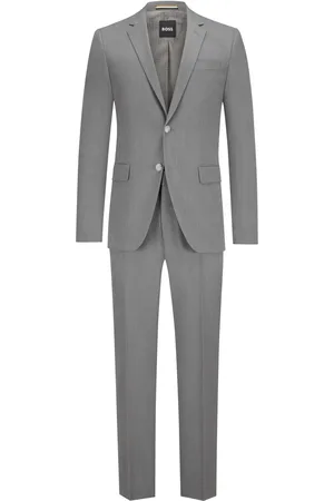 HUGO BOSS Anzug mit Stretch und feinem Muster, Slim Fit