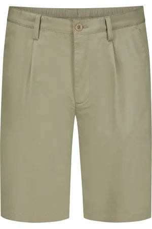 Alberto Stretch-Bermudashorts mit Bundfalten, Wide Fit