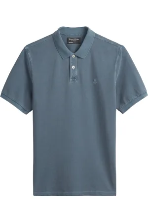 Marc O’ Polo Poloshirt in Washed-Optik mit Label-Stickerei, Regular Fit
