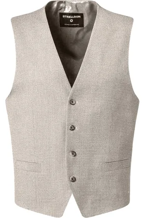 Strellson Anzugweste mit feiner Struktur und Stretchanteil, Slim Fit