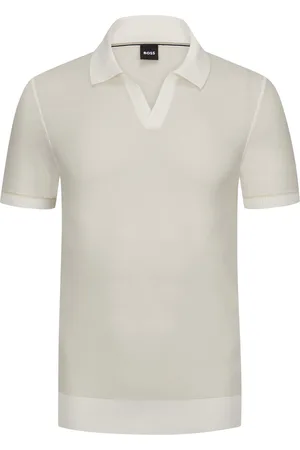 HUGO BOSS Poloshirt mit Lyocell-Anteil und Reiskorn-Struktur