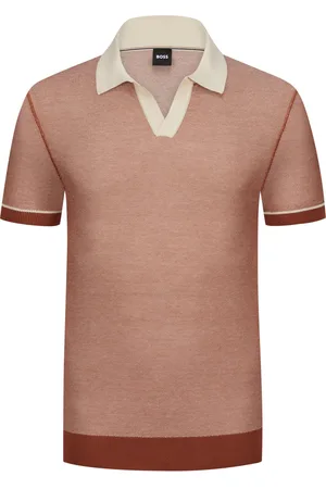 HUGO BOSS Poloshirt mit Lyocell-Anteil und Reiskorn-Struktur