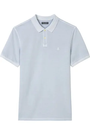 Marc O’ Polo Poloshirt in Washed-Optik mit Label-Stickerei, Regular Fit
